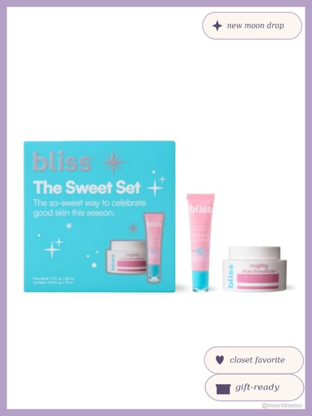 Mighty Marshmallow Face Mask & Hydrating Lip Mask Gift Set Duo